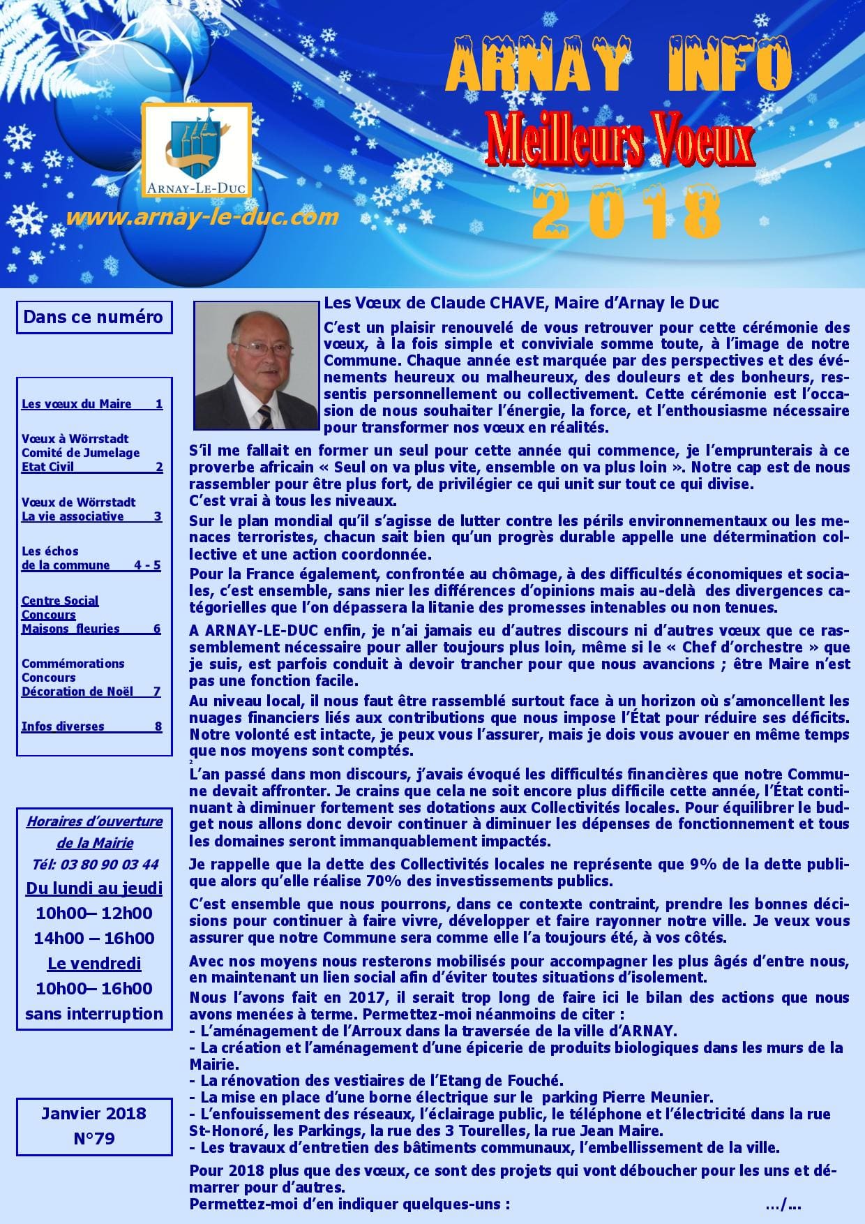Bulletin municipal janvier 2018