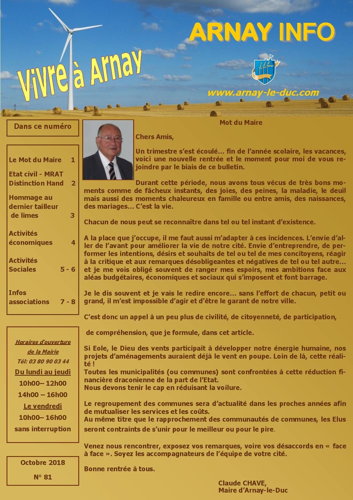 Bulletin municipal octobre 2018