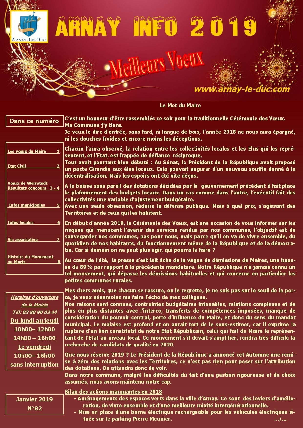 Bulletin municipal janvier 2019