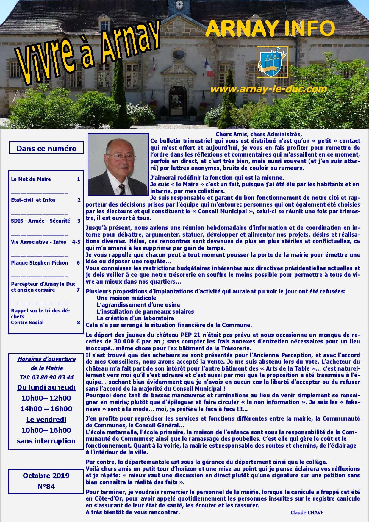 Bulletin municipal octobre 2019